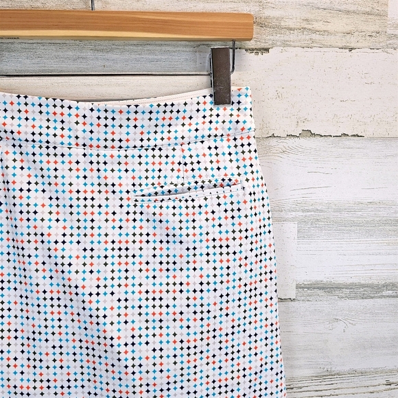 Peter Millar Alice Petal Hem Golf Skirt XS Geometric Print UPF 50 Active Skort - Picture 9 of 15